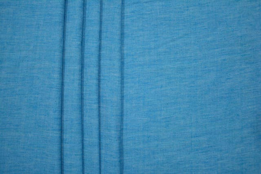 HORIZON BLUE DOUBLE TONE HANDLOOM COTTON FABRIC-HF3133