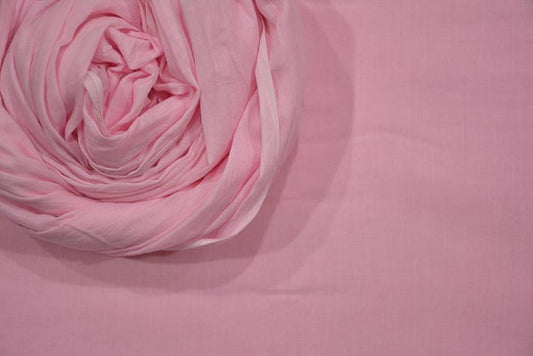 PRIMROSE PINK MULMUL/VOILE COTTON FABRIC-HF3794