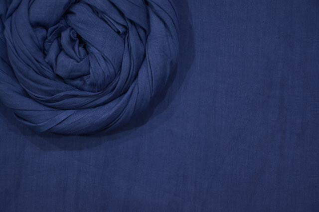 MARLIN BLUE MULMUL/VOILE COTTON FABRIC-HF3791