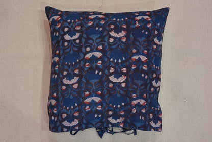 MULTI COLOR FLOWER BLOCK PRINT CUSHION COVER-BC33