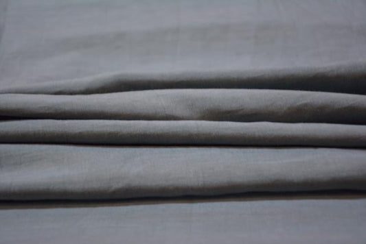 GREY COTTON SILK FABRIC BY THE YARD-HF944