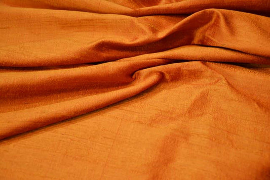 GOLDEN YELLOW RAW SILK FABRIC BY THE YARD-HF1271