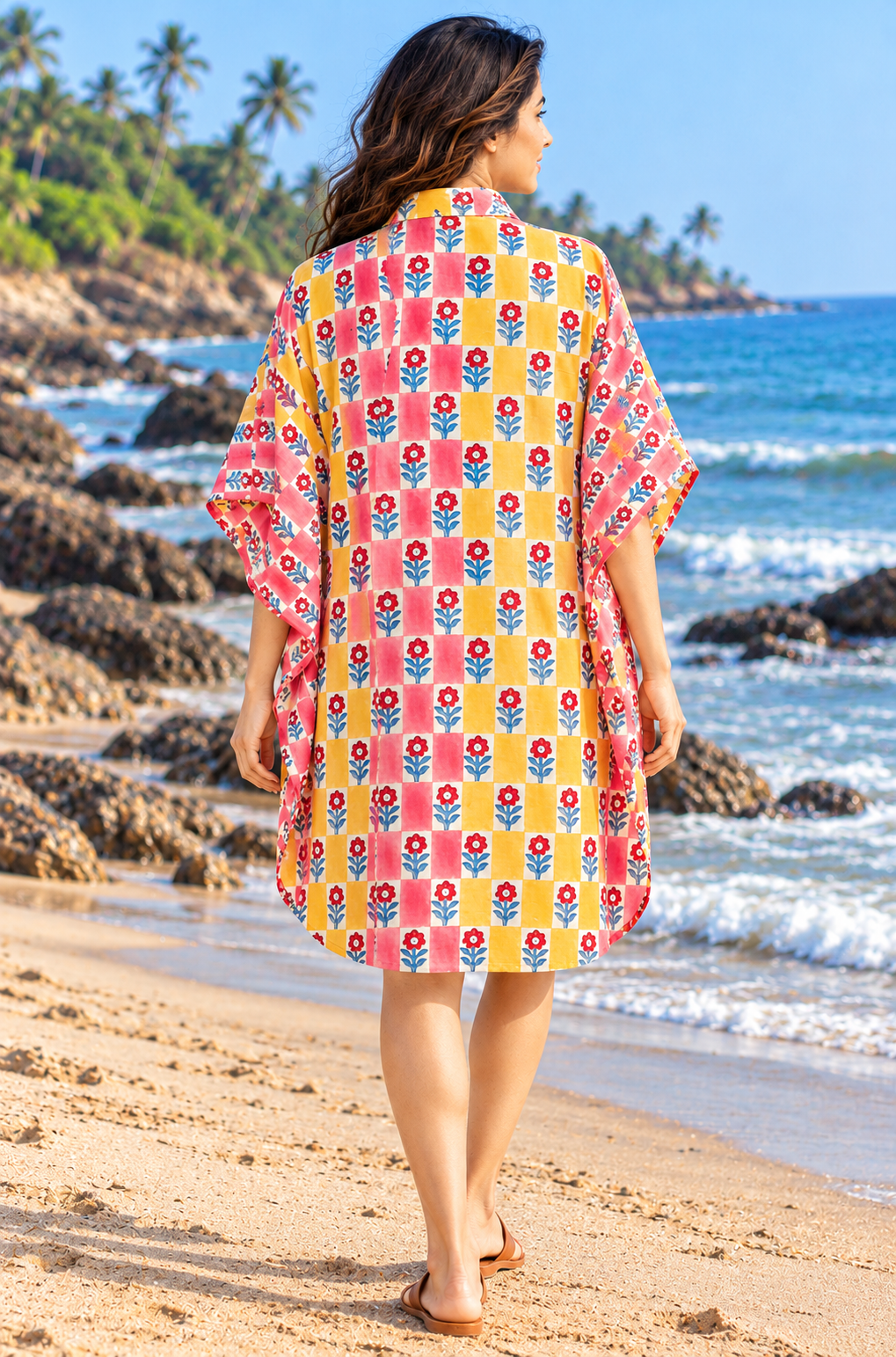 Bloom & Bop Cotton Twill Kaftan