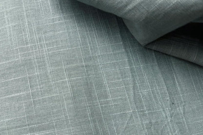 Grey Slub Cotton Material for Dressmaking, Craft & Decor Fabric HF6451