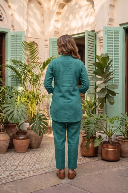 Go Green  Poplin Cotton Coord Set-NVCD53