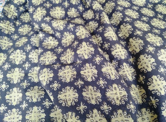 FLORAL AJRAKH FABRIC ONLINE-HF235