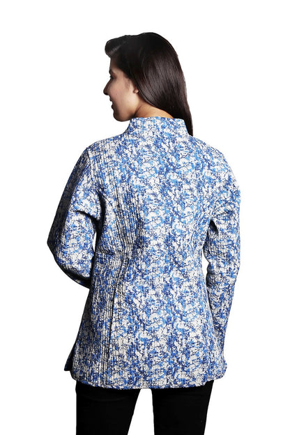 BEAUTIFUL BLUE WOMENS QUILTED JACKETS-J8