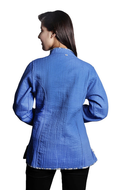 BEAUTIFUL BLUE WOMENS QUILTED JACKETS-J8