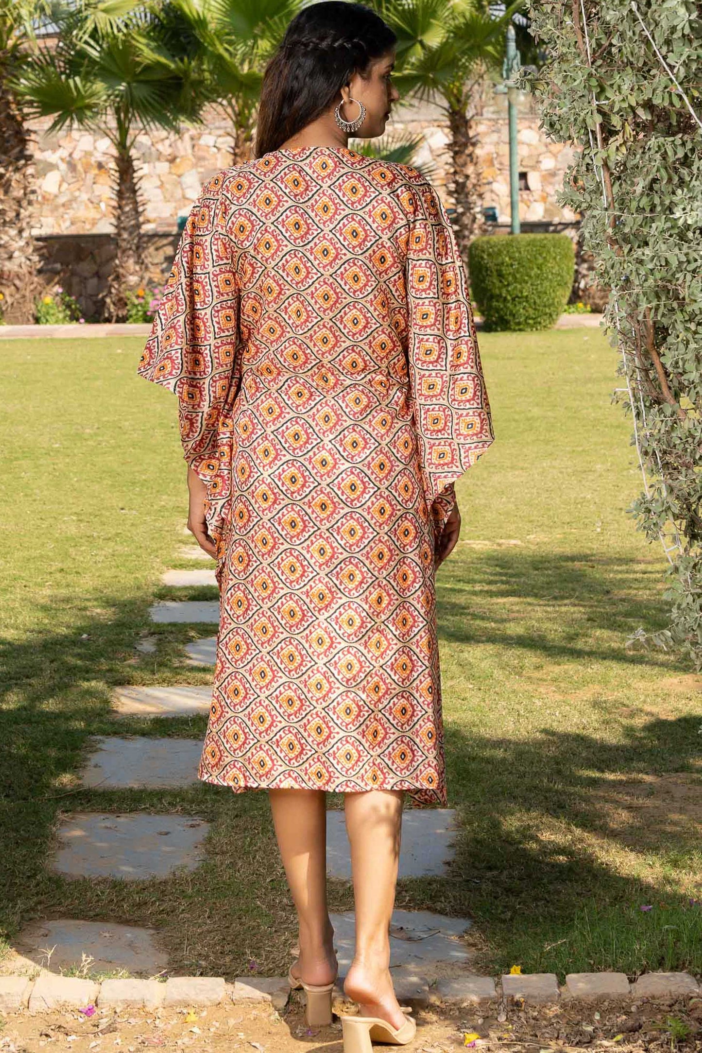 GEOMETRIC PRINTED KAFTAN-NVK363