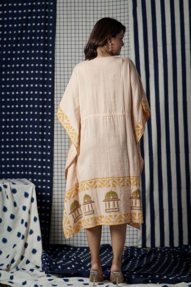 Traditional Block Printed Kaftan-NVK479