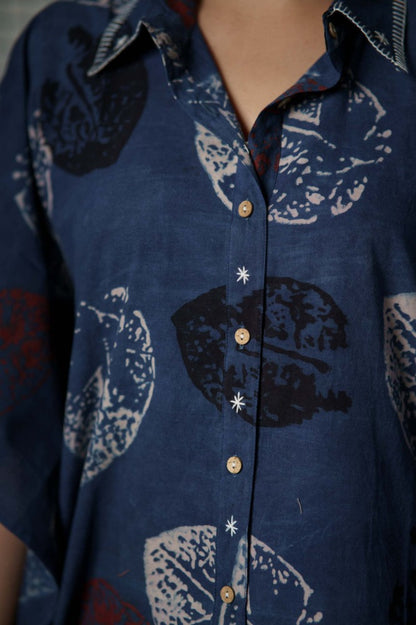 Ajrakh Kaftan Top-NVK494