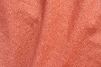 Orange Slub Cotton Material for Dressmaking, Craft & Decor Fabric HF6450