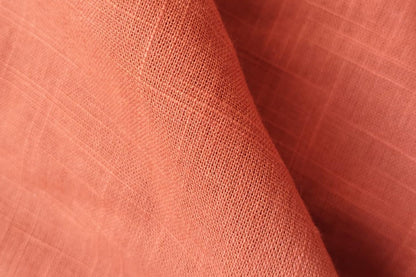 Orange Slub Cotton Material for Dressmaking, Craft & Decor Fabric HF6450