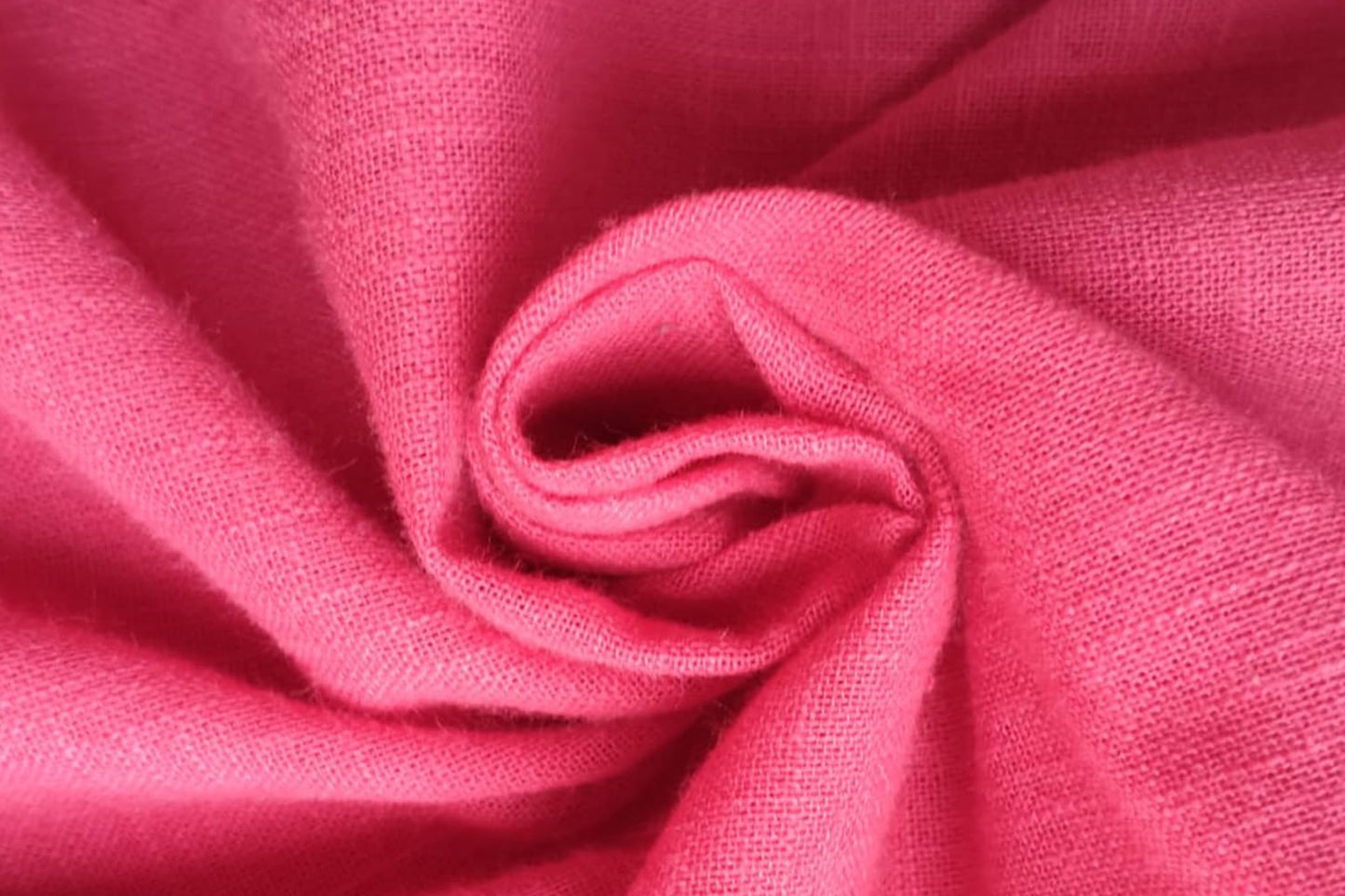 Rani Pink Slub Cotton Material for Dressmaking, Craft & Decor Fabric HF6449