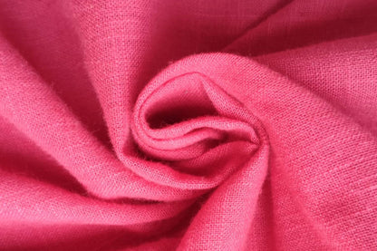 Rani Pink Slub Cotton Material for Dressmaking, Craft & Decor Fabric HF6449