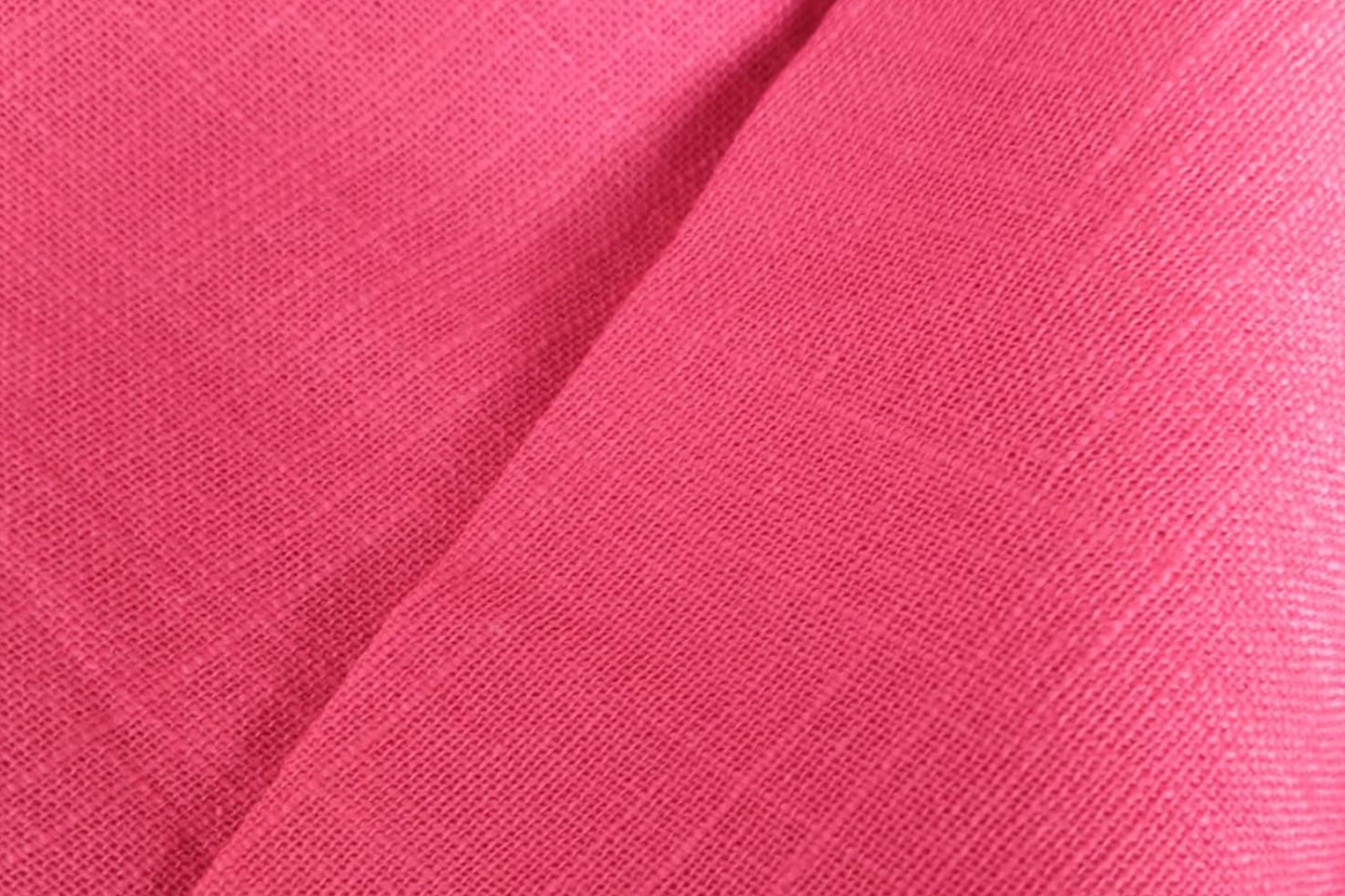 Rani Pink Slub Cotton Material for Dressmaking, Craft & Decor Fabric HF6449