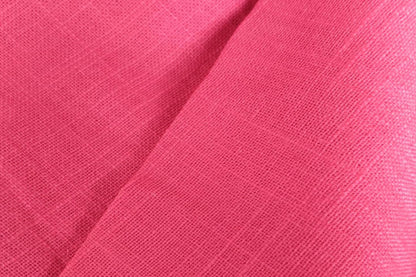 Rani Pink Slub Cotton Material for Dressmaking, Craft & Decor Fabric HF6449
