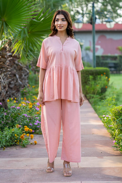 PEACH FROCK STYLE TOP-NFT131
