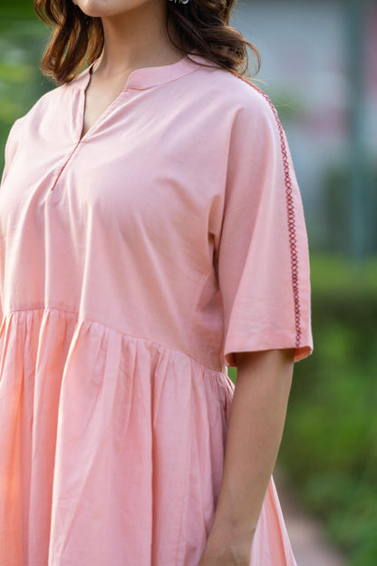 PEACH FROCK STYLE TOP-NFT131