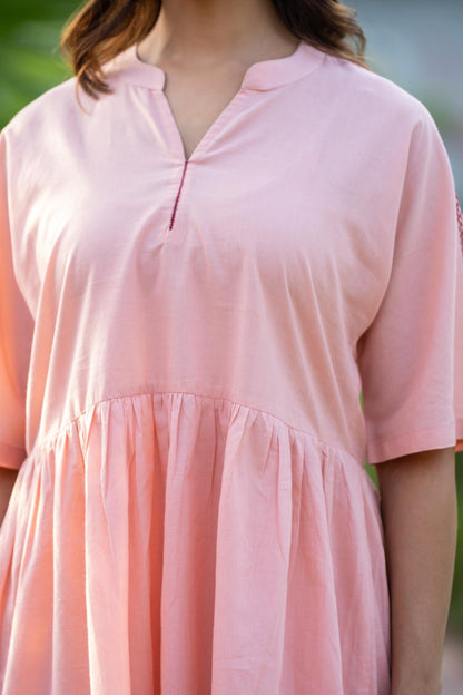 PEACH FROCK STYLE TOP-NFT131