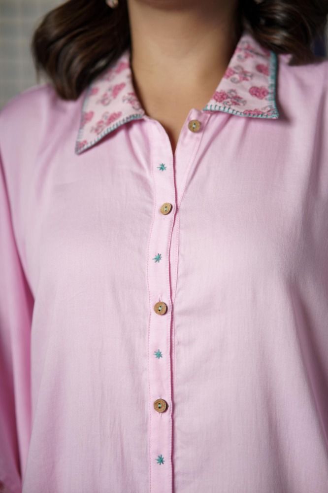 Pink Shirt Kaftan