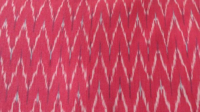 Rosy Pink Ikat Fabric Online