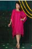 Pink Zari Embroidered Kaftan