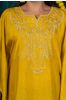 Golden Mustard Embroidered Kaftan