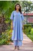 Mist Blue Designer Palazzo Set