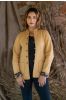 Mustard Bagru Cotton Reversible Quilted Jacket