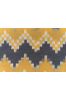 Yellow Grey Ikat Upholstery Cotton Fabric