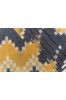 Yellow Grey Ikat Upholstery Cotton Fabric