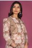 Bellini Peach Block Printed Kurta Set