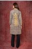 Kashish Grey Applique Reversible Quilted Coat