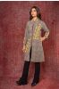 Kashish Grey Applique Reversible Quilted Coat