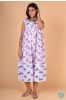 Flamingo Block Print Sleeveless Night Gown