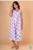 Flamingo Block Print Sleeveless Night Gown