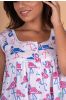 Flamingo Block Print Sleeveless Night Gown