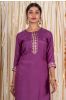 Orchid Purple Muslin Silk Kurta 