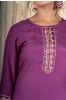 Orchid Purple Muslin Silk Kurta 