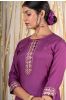 Orchid Purple Muslin Silk Kurta 