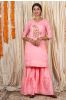 Creamy Pink Muslin Silk Kurta