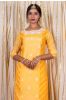 Sunflower Yellow Muslin Silk Kurta