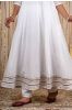 White Muslin Silk Anarkali Kurta 