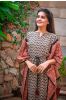 Bagru Block Printed Cotton Kaftan Dress