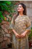 Mustard Bagru Block Printed Cotton Kaftan Dress