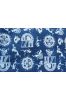 Indigo Warli Upholstery Khari Cotton Fabric