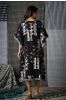 Black Patchwork Kaftan