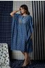 Indigo Hand Block Printed Kaftan