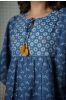 Indigo Hand Block Printed Kaftan